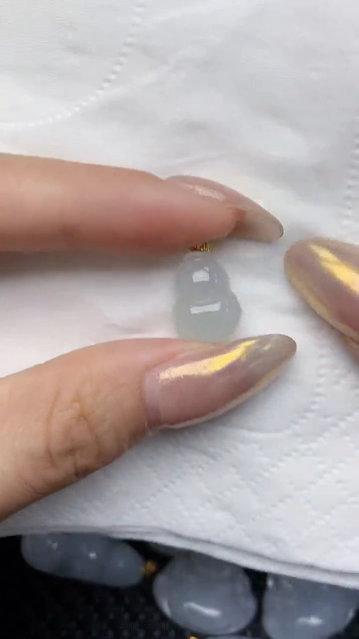 【闪购商品】翡翠18K金镶嵌颈饰 天然翡翠A货