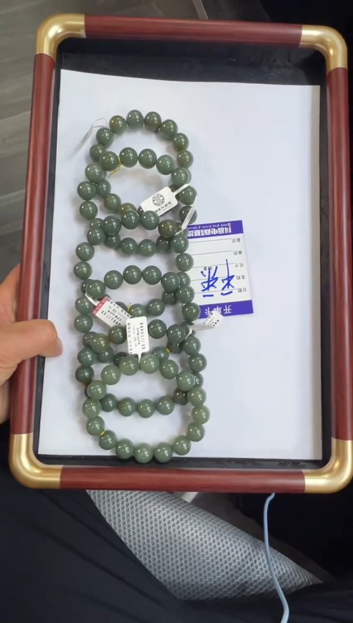 未镶嵌手串和田玉且末蓝卡14手串多样性拍一发一