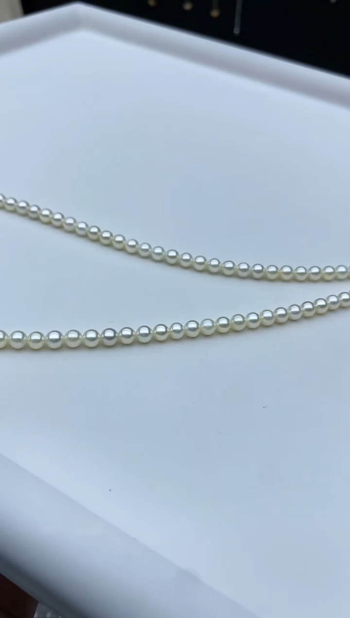 【闪购商品】海水珍珠颈饰银S925镶嵌4-4.5mm