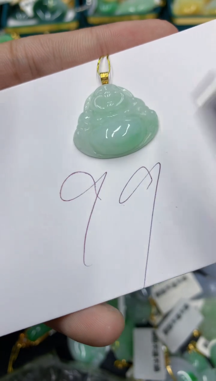 【闪购商品】翡翠颈饰18K金镶嵌翡翠