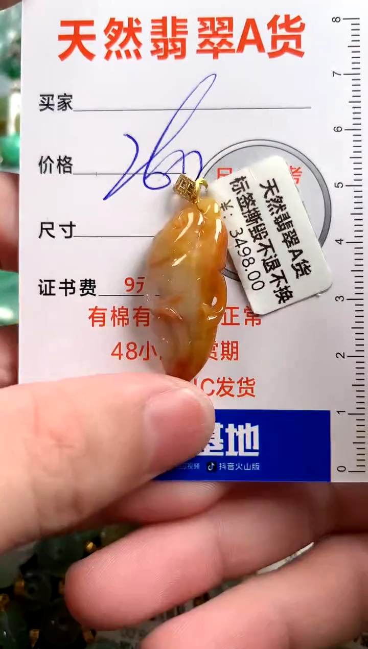 【闪购商品】翡翠颈饰18K金镶嵌0312823545