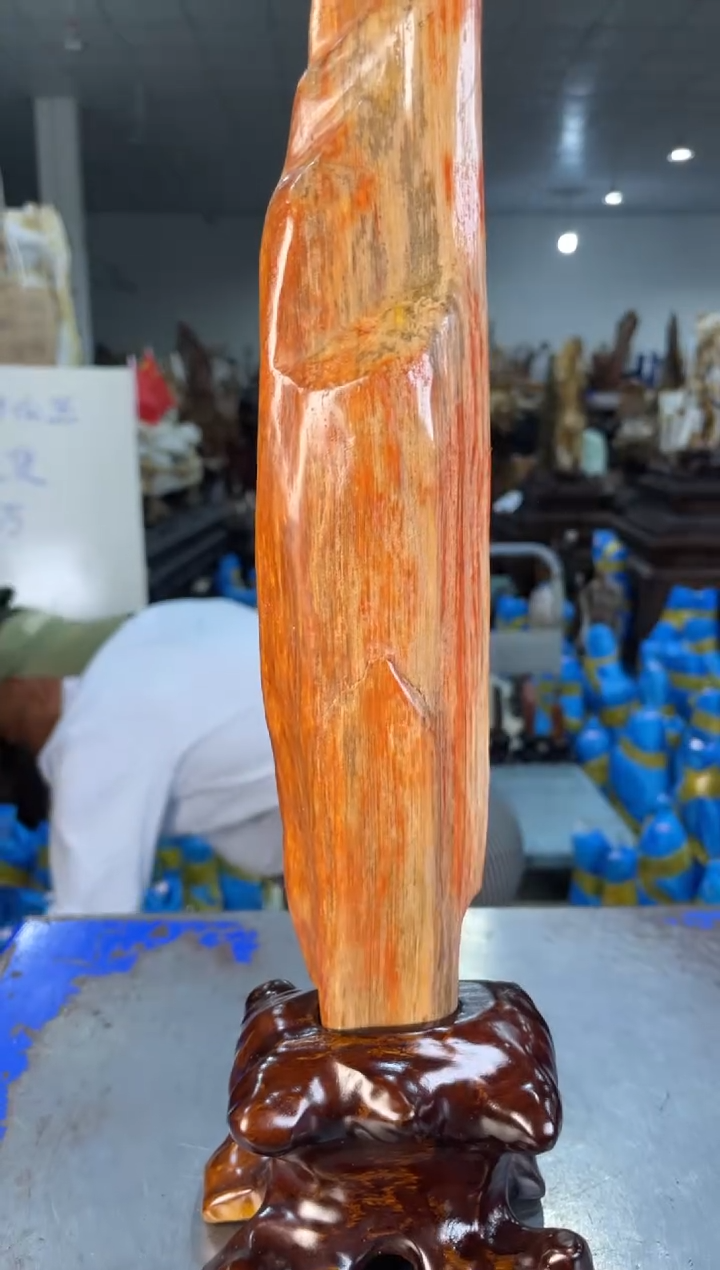 未镶嵌摆件硅化玉5