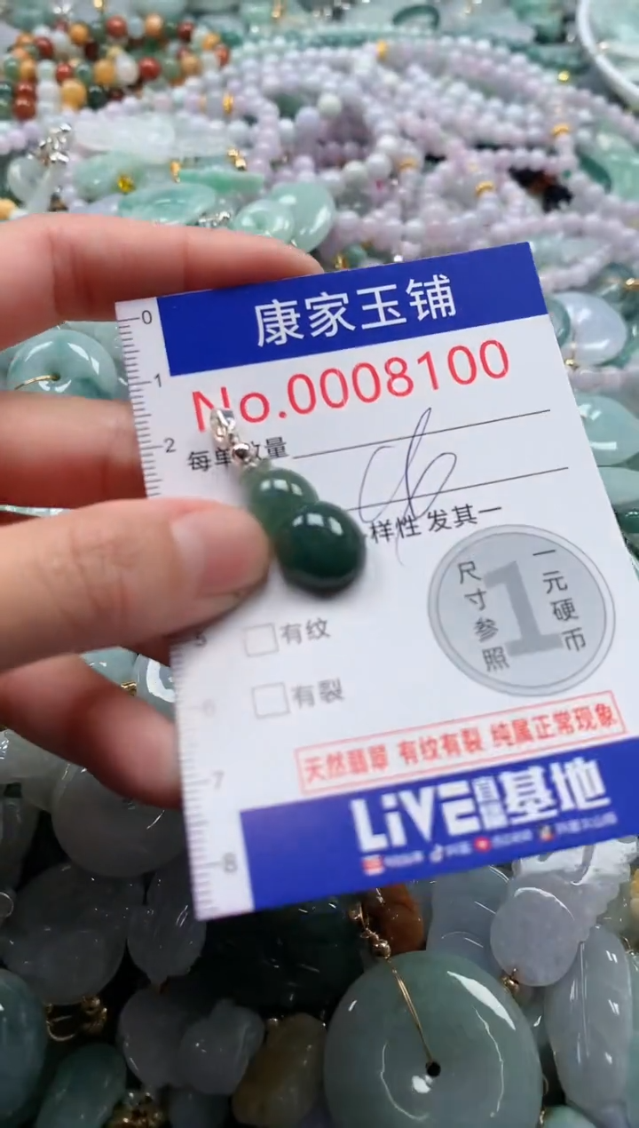 翡翠未镶嵌吊坠(不含链)8100