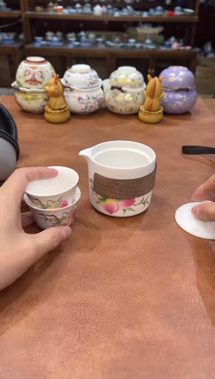 真的很便宜会开片的旅行茶具