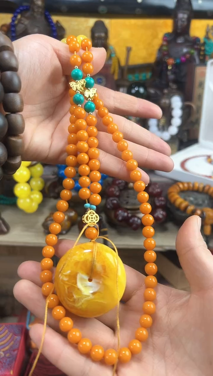 【闪购商品】蜜蜡手链未镶嵌猪妹精品专属链接