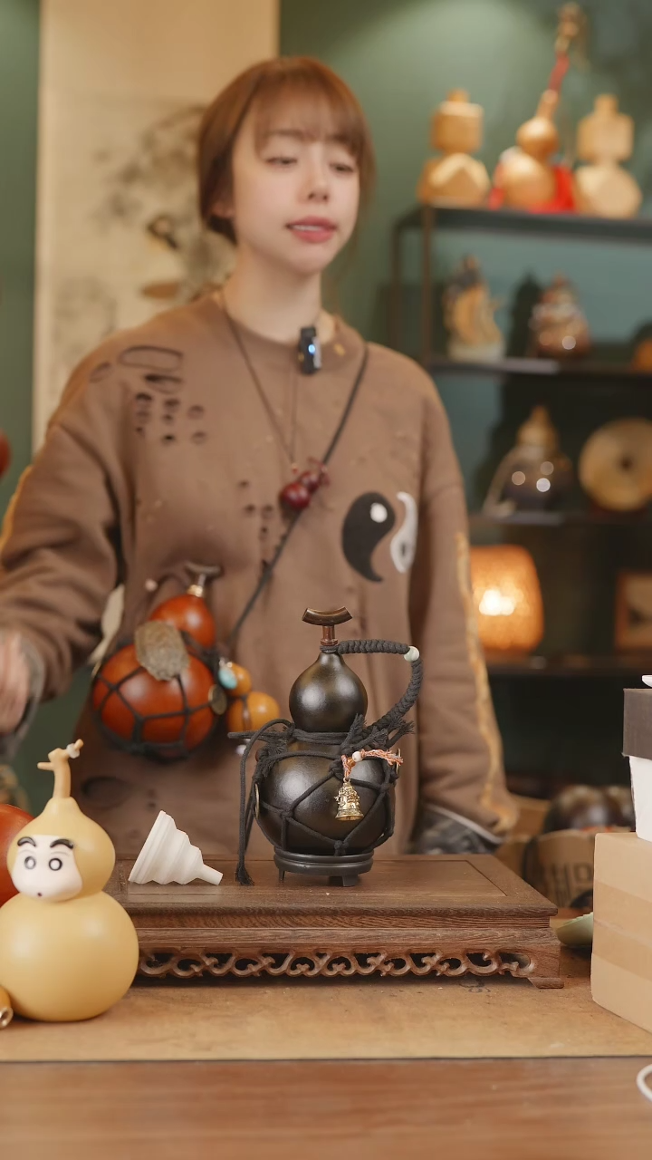 【闪购商品】230号精品天然大漆工艺防渗内胆酒葫芦~