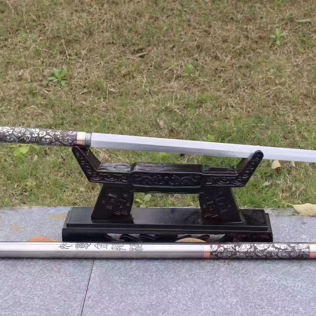 新疆包邮 如意金箍棒棍刀-高锰钢收藏把玩摆件装饰工艺品未开刃