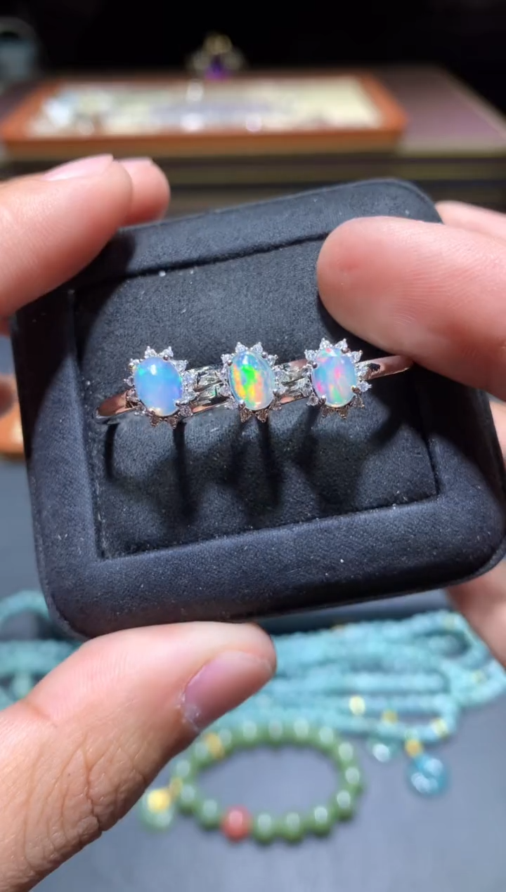 【闪购商品】欧泊戒指未镶嵌K77【多样性发其一】