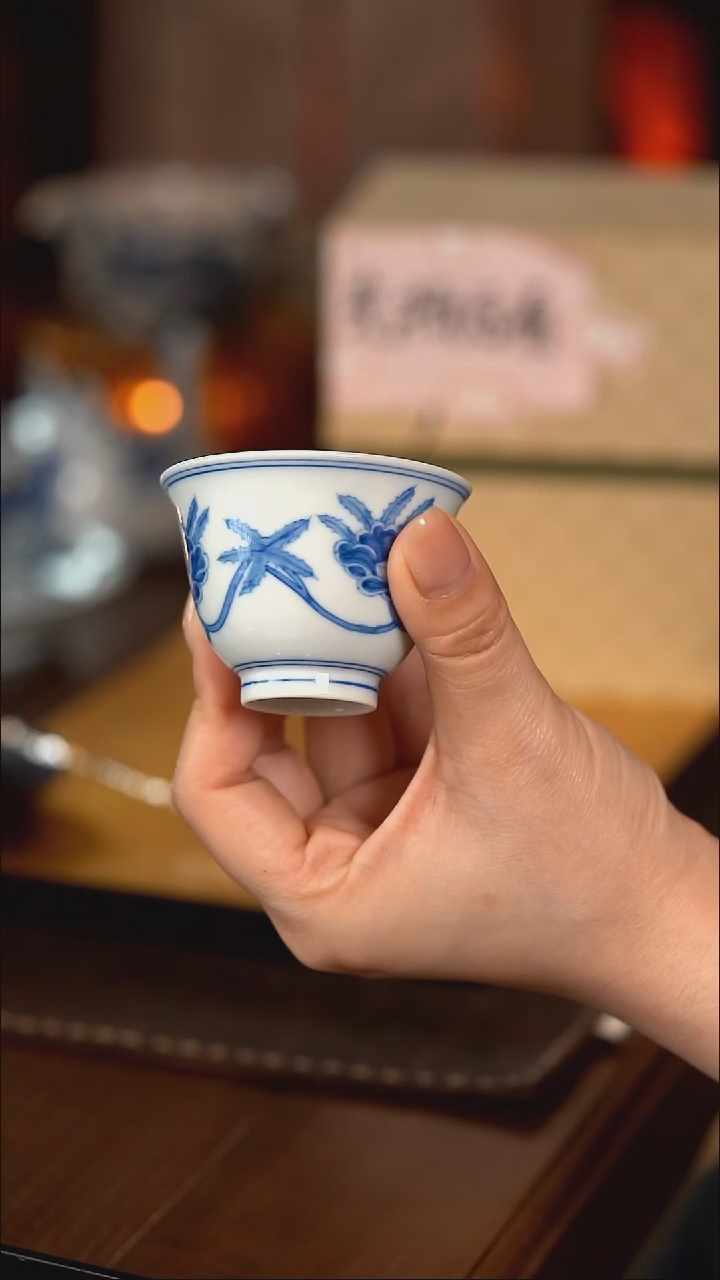 【闪购商品】见山烧 秋葵铃铛杯