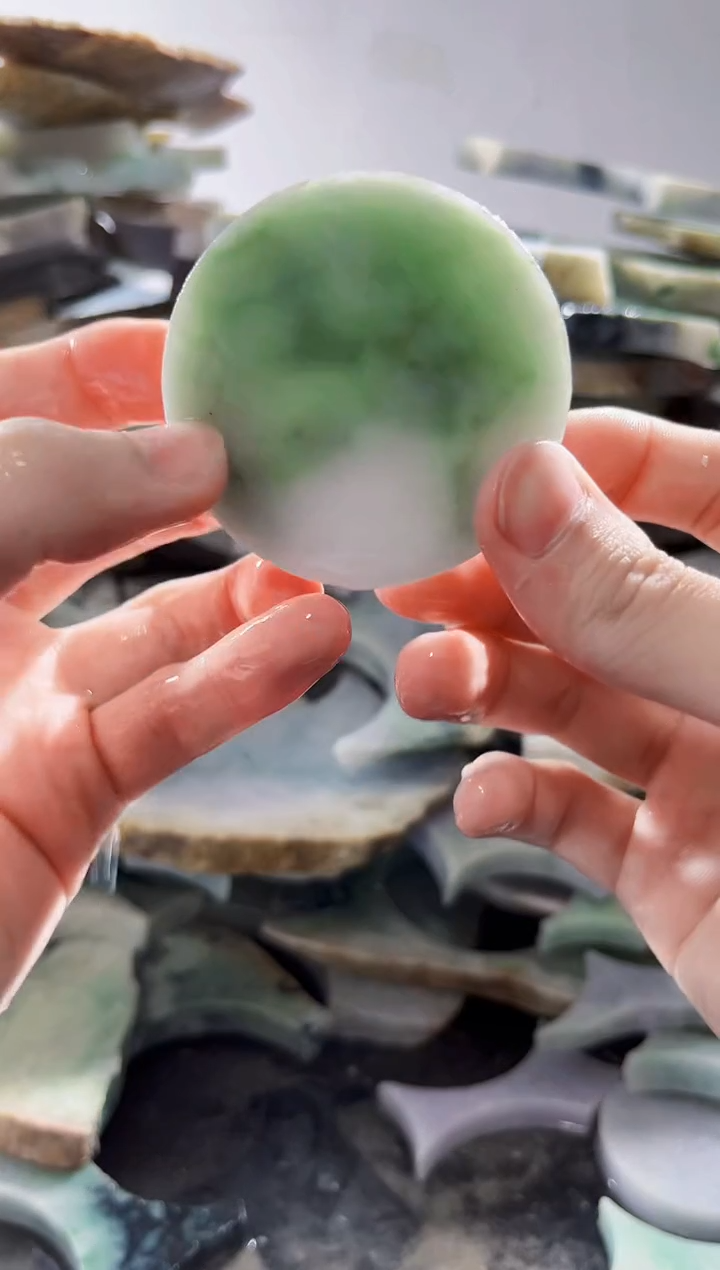 裸石翡翠缅甸翡翠A货文570