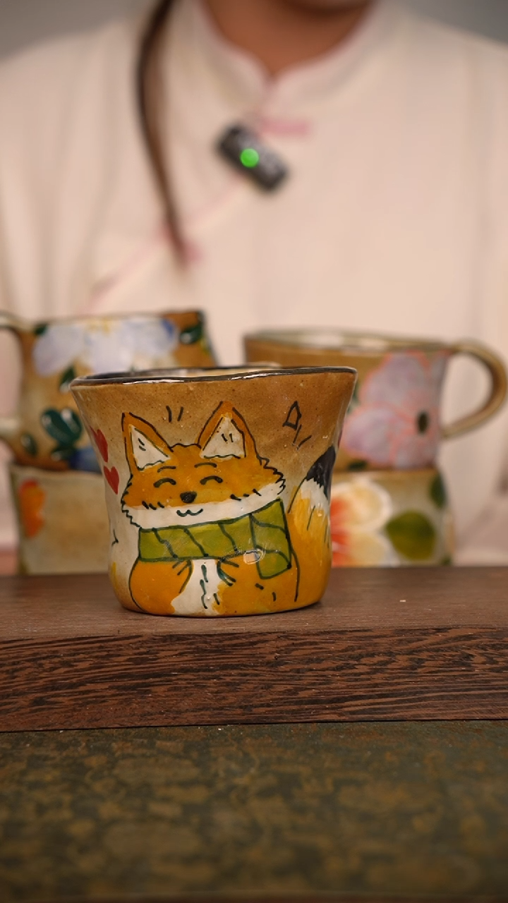 摆件泥垚手作 景德镇手工手绘器物