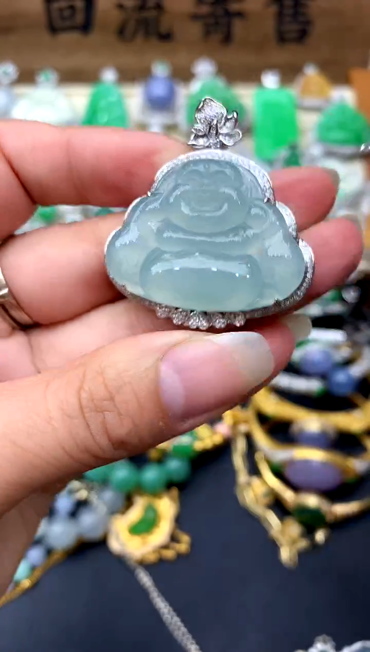 【闪购商品】翡翠颈饰18K金镶嵌325-中国好珍宝