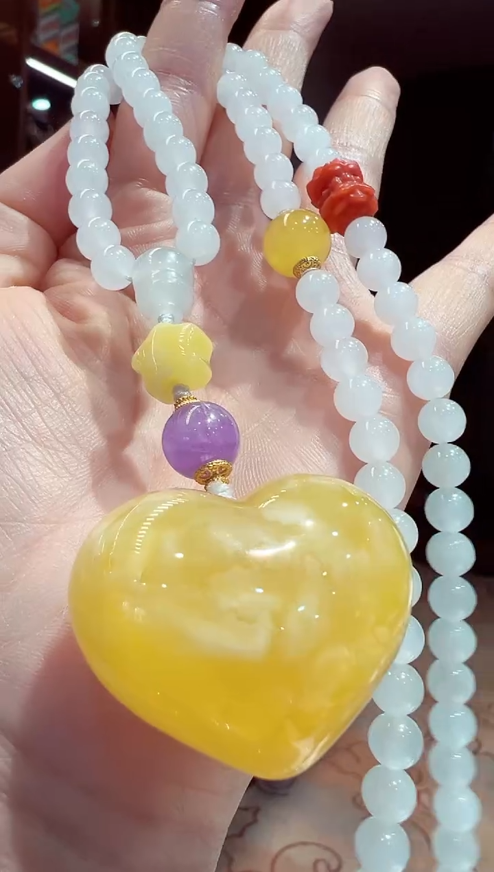 【闪购商品】蜜蜡吊坠(赠链)未镶嵌蜜蜡吊坠