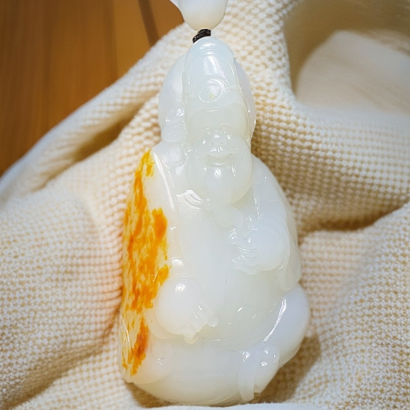 和田玉吊坠(不含链)未镶嵌