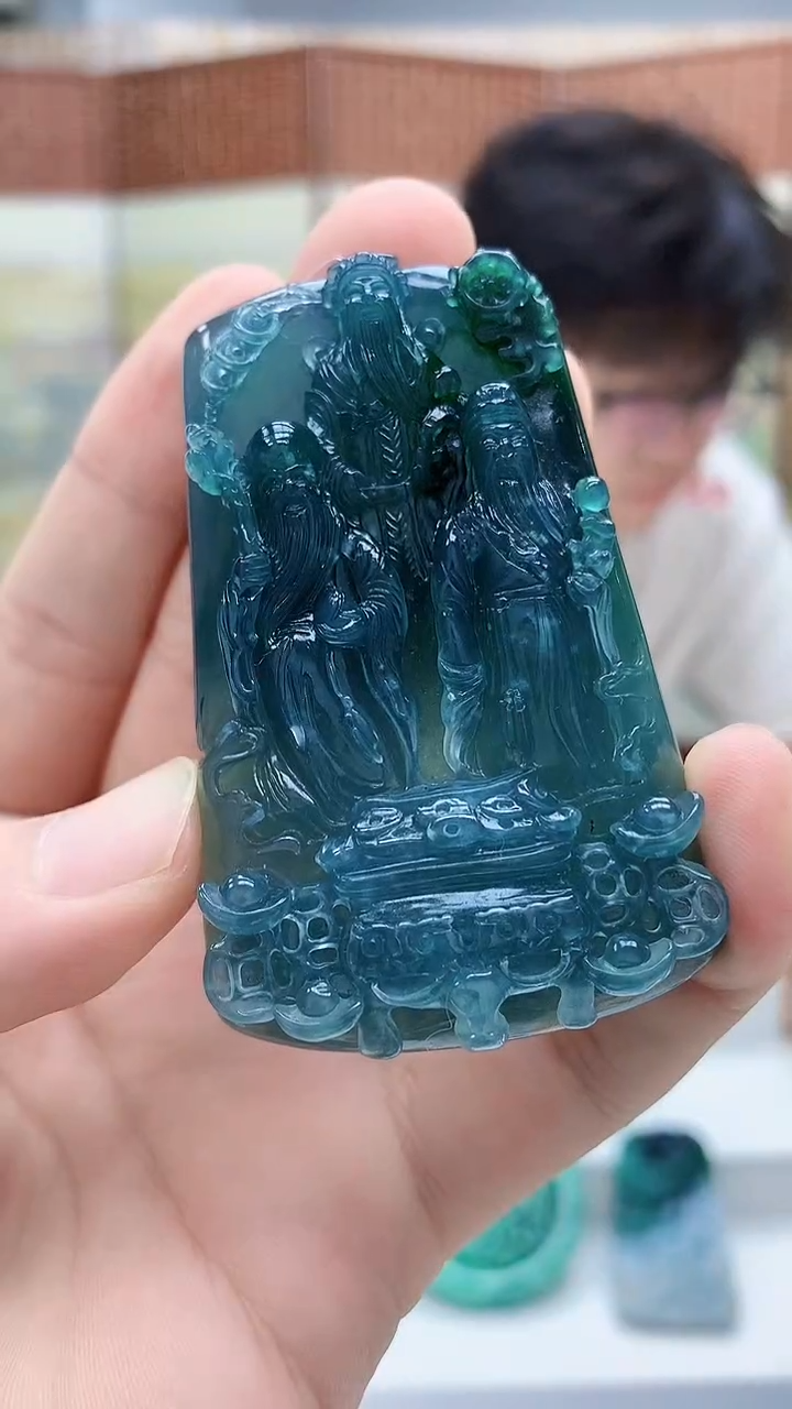 未镶嵌定制翡翠4688bb-毛货挂件43