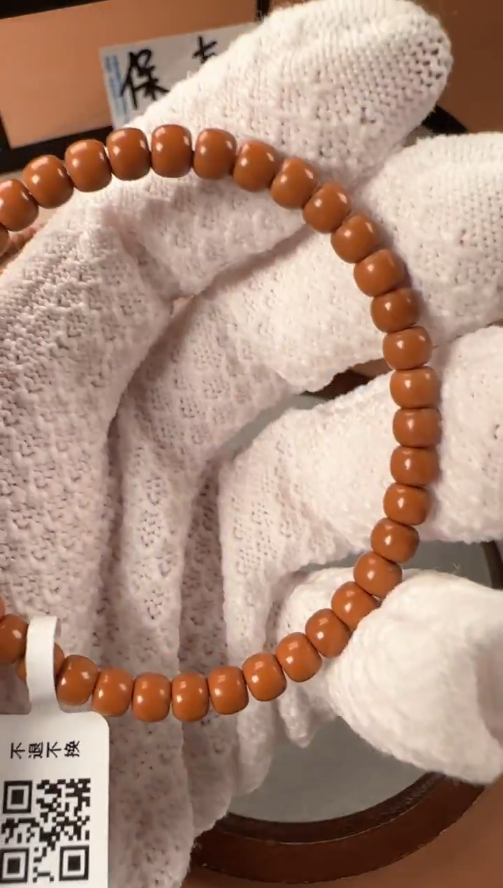 手串橄榄核5.6mm核尖单圈，老挝料，老型珠，高油高密