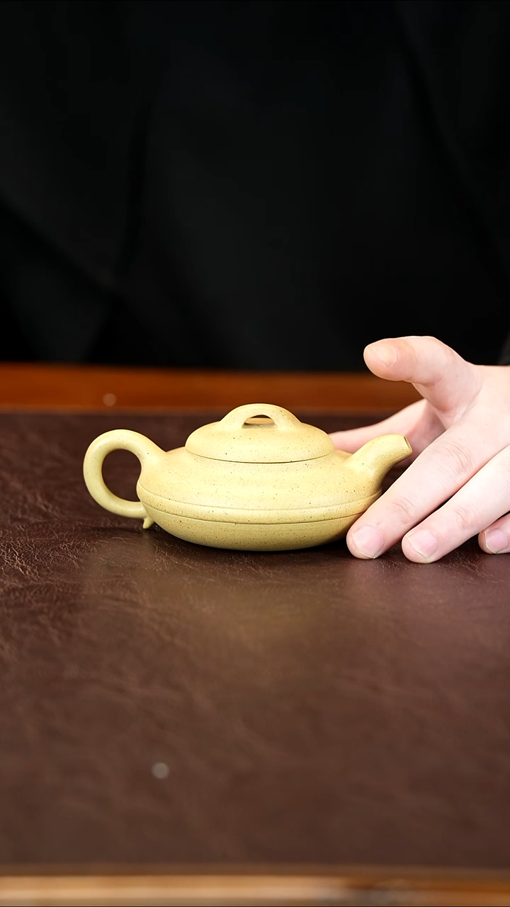 茶杯紫砂本山绿 线圆