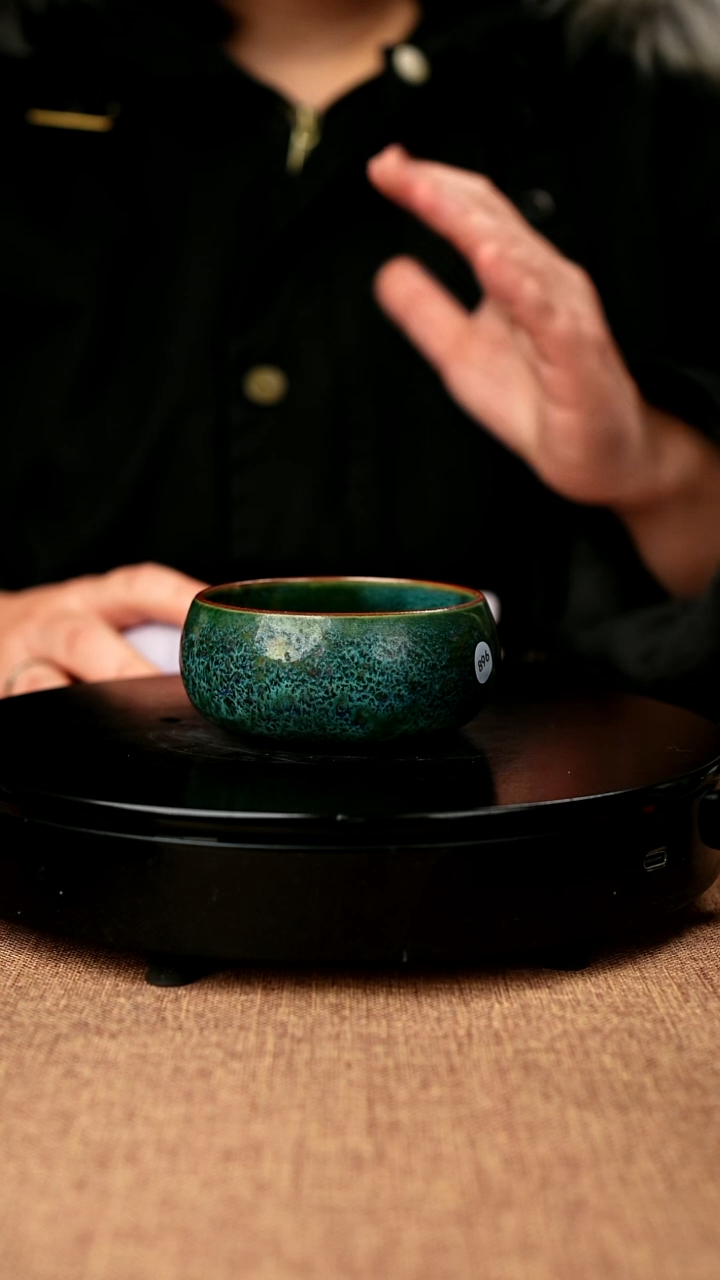 【闪购商品】896#侯堤一级品原矿钧瓷炉钧釉禅定杯