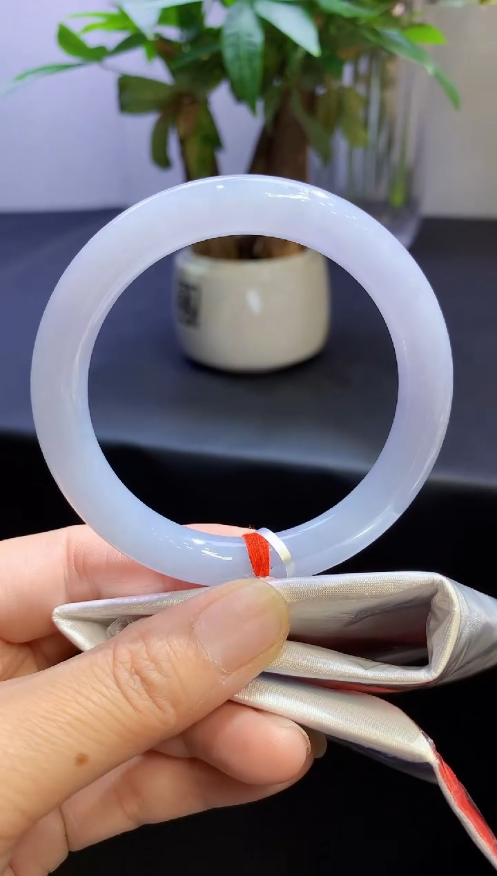 未镶嵌手镯翡翠 翡翠手镯圈口55-t17