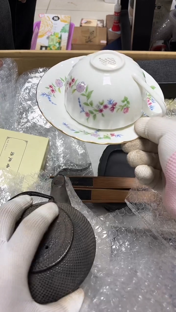 瓷片工艺品杂项牛*王2959