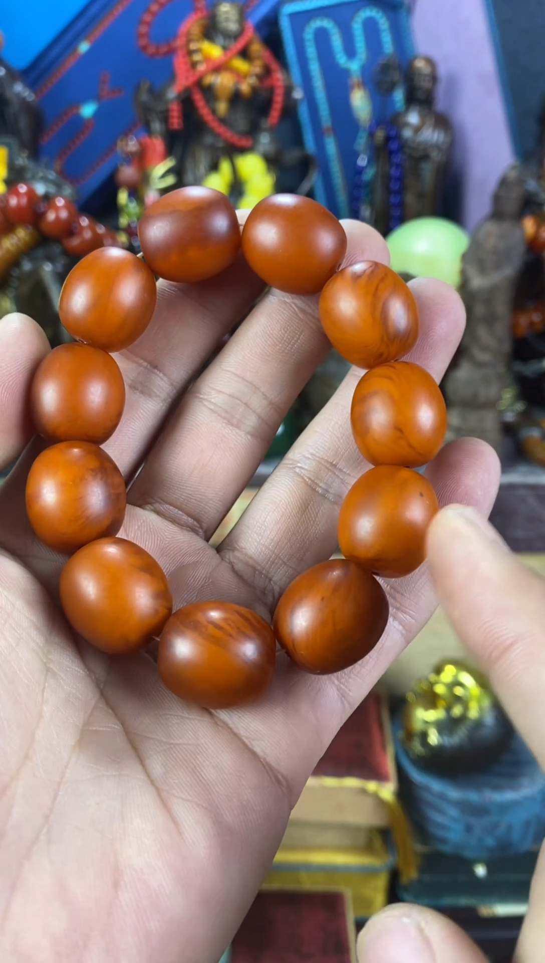 【闪购商品】琥珀颈饰未镶嵌精品链接猪妹摆件