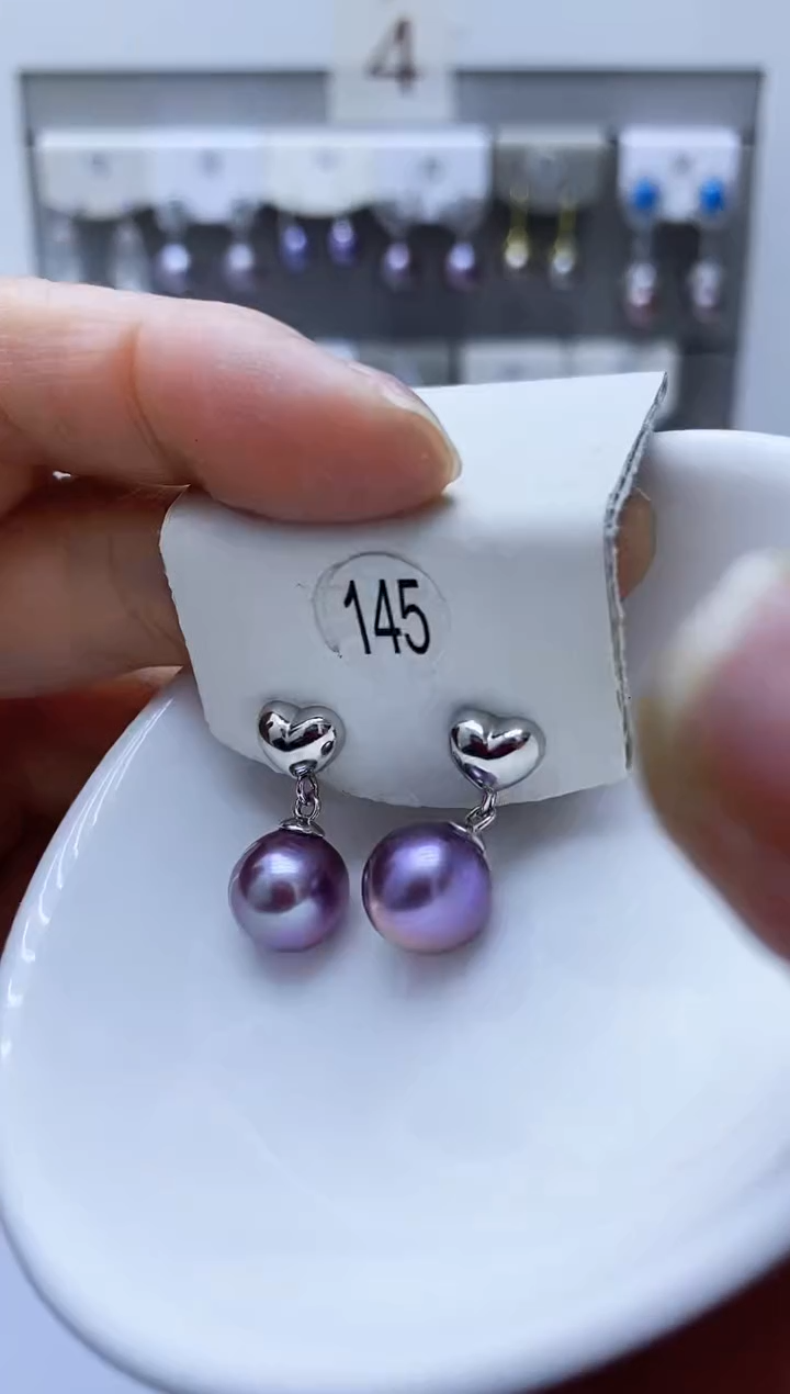 【闪购商品】淡水珍珠耳饰银S925镶嵌145