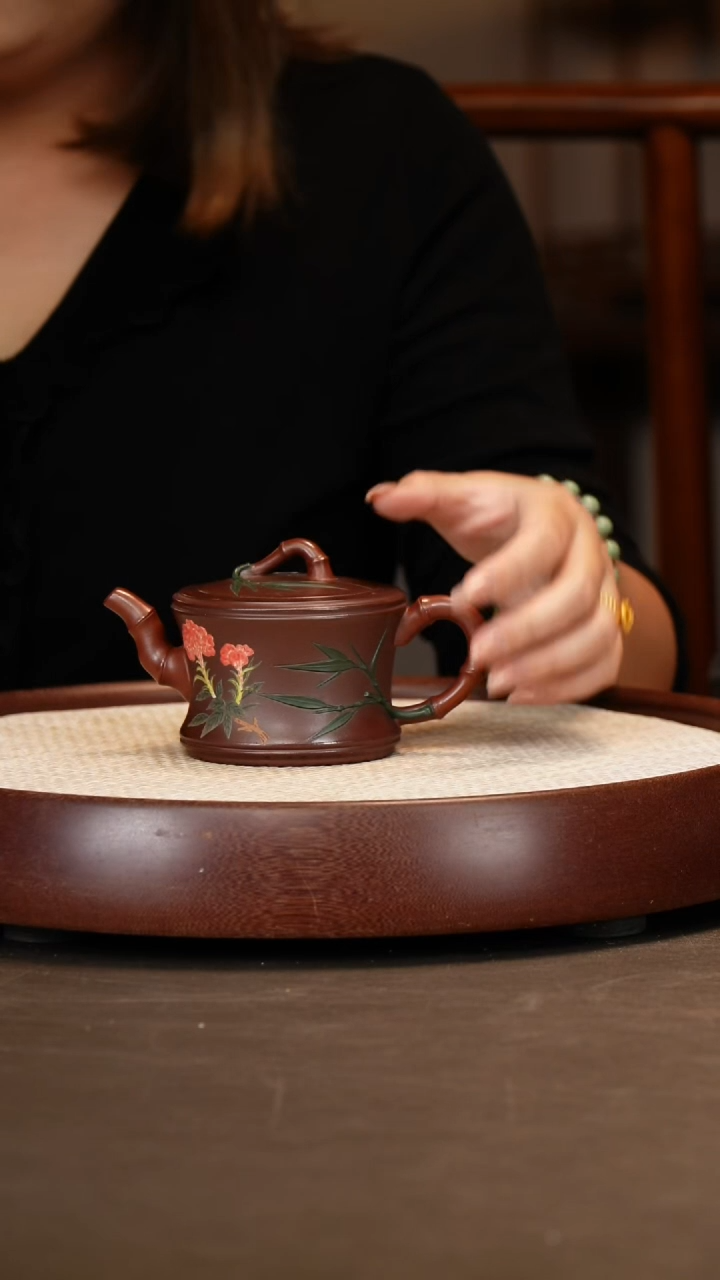 【齐燕君】竹节  251c+百福杯+荷花画