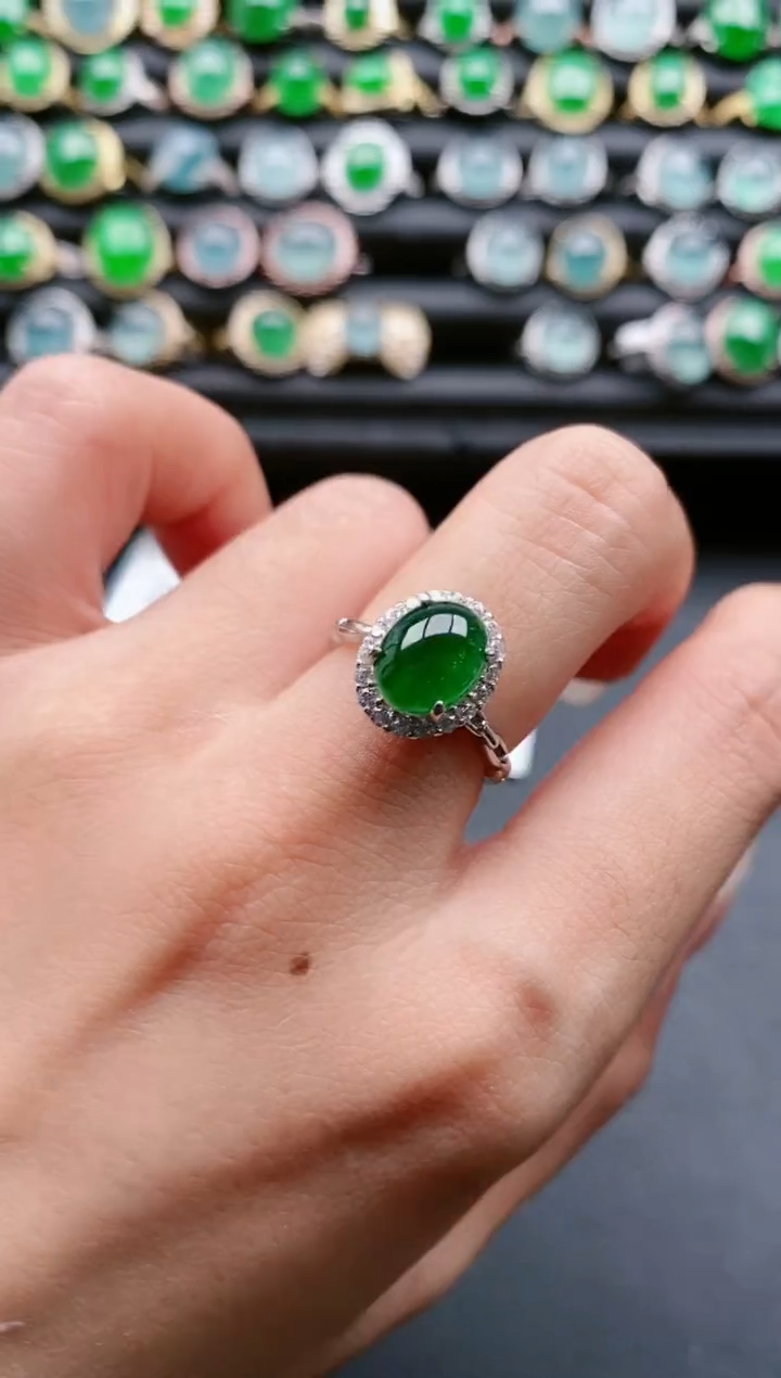【闪购商品】翡翠戒指银S925镶嵌11111111