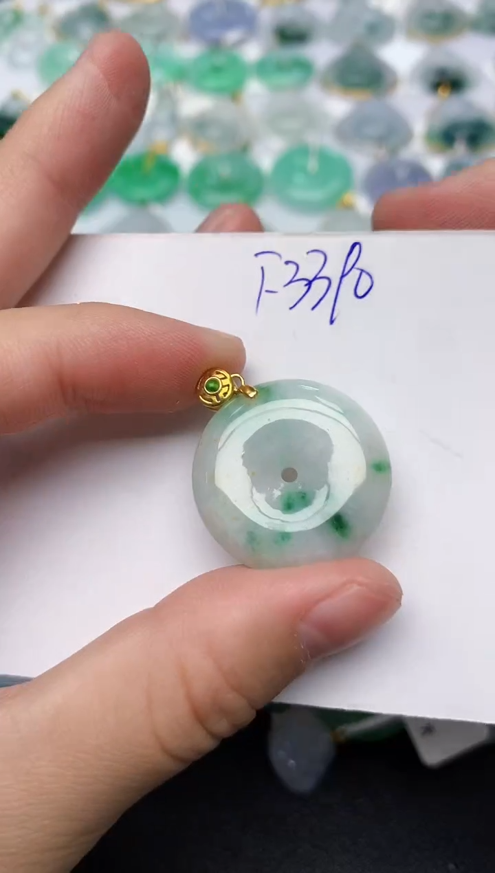 颈饰未镶嵌翡翠 天然缅甸A货翡翠百元以上9元证书费自理