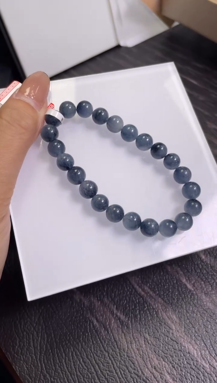 手链8±/x-044未镶嵌水晶蓝兔毛