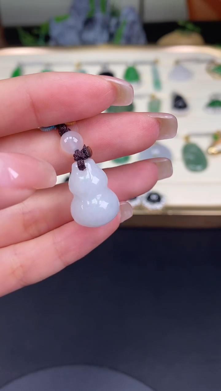 未镶嵌挂件翡翠葫芦挂件@@CMT