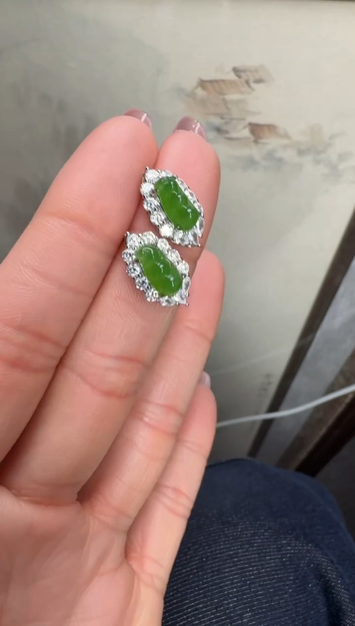 颈饰银S925镶嵌和田玉67赵玉12.24多样性拍一发一