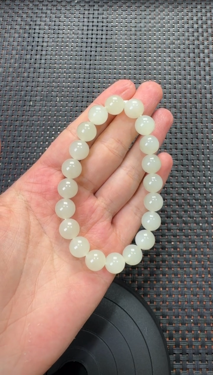 未镶嵌手串和田玉玉田手串 卡10