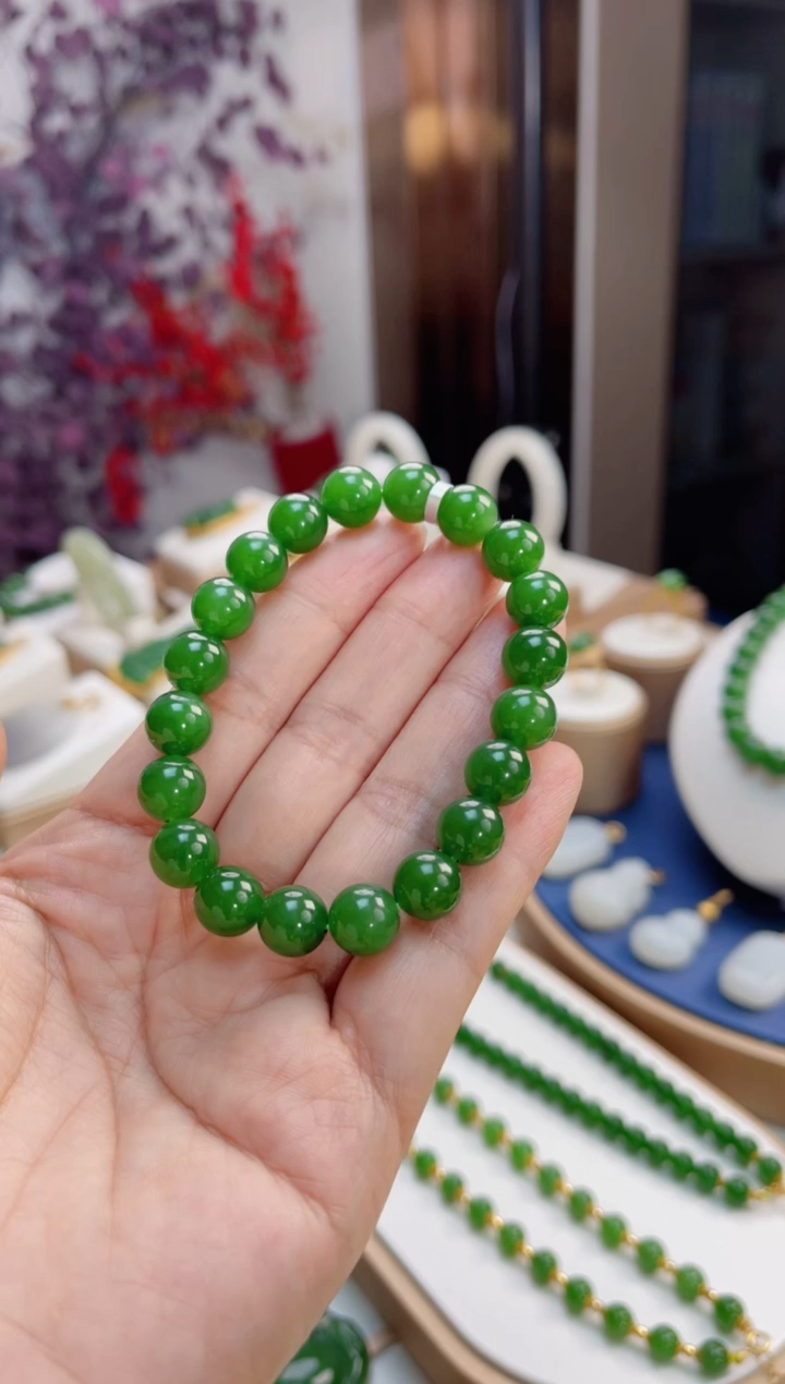 【闪购商品】和田玉项链未镶嵌高阶9.5mm