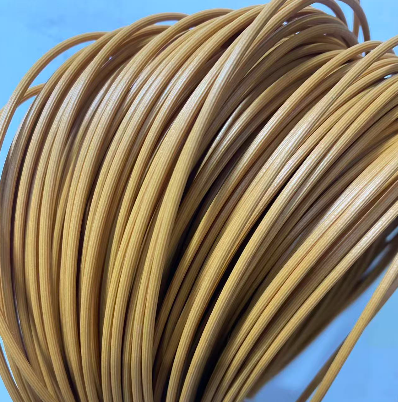 新品3.0发泡菱形藤原木色编制背篓篮筐果盘环保材料手工diy仿藤
