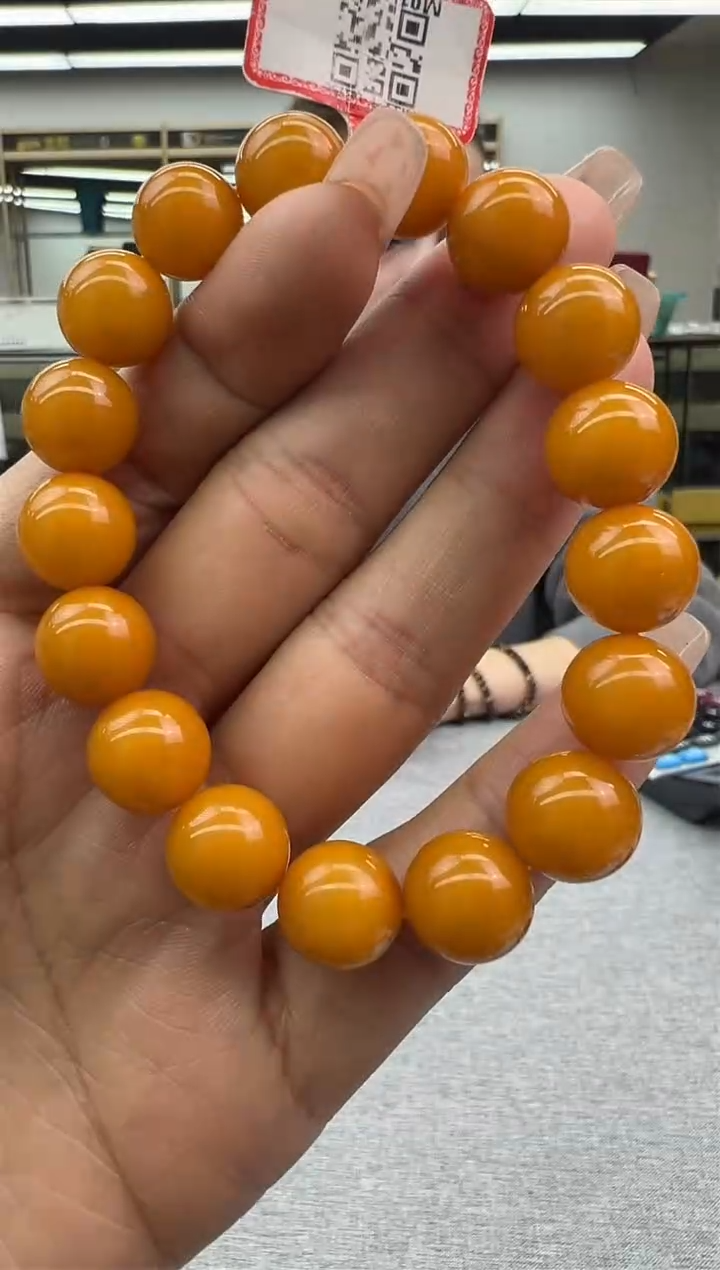 【闪购商品】琥珀手链未镶嵌547秒拍号