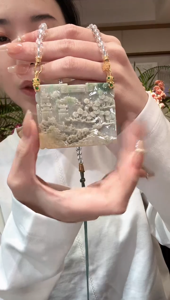 【闪购商品】翡翠颈饰未镶嵌国风