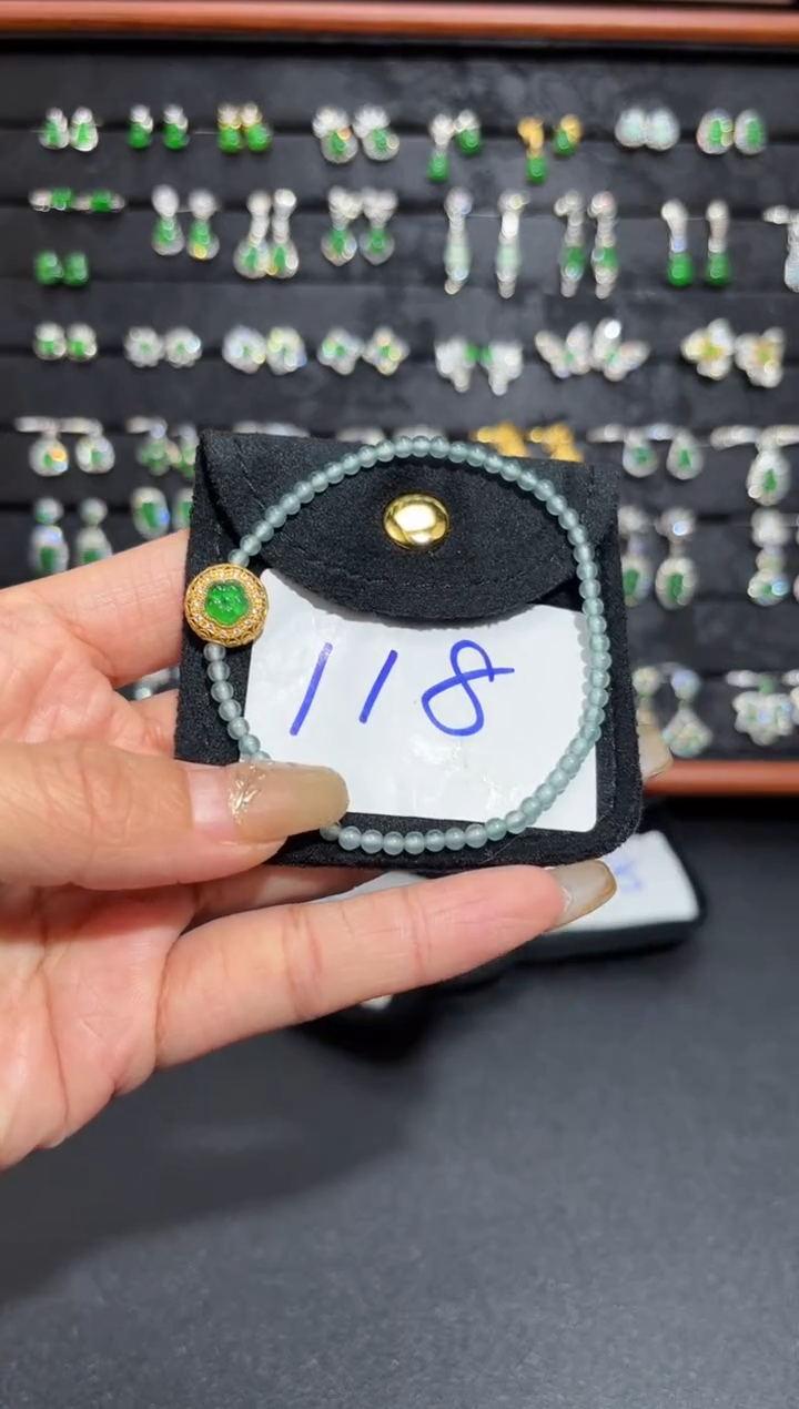 【闪购商品】翡翠颈饰银S925镶嵌珠珠/支持复检/一件