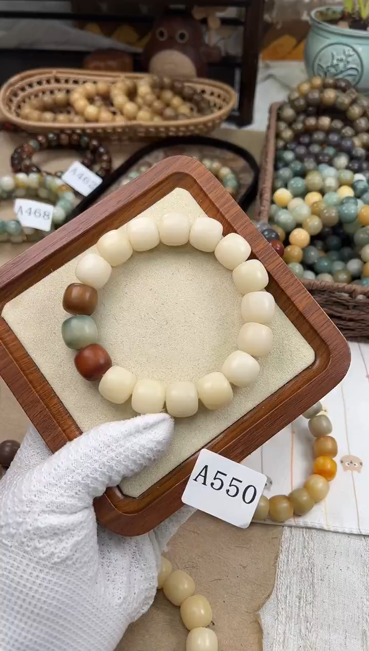 手串菩提根/象牙果a500 卡15 干磨玫瑰微瑕