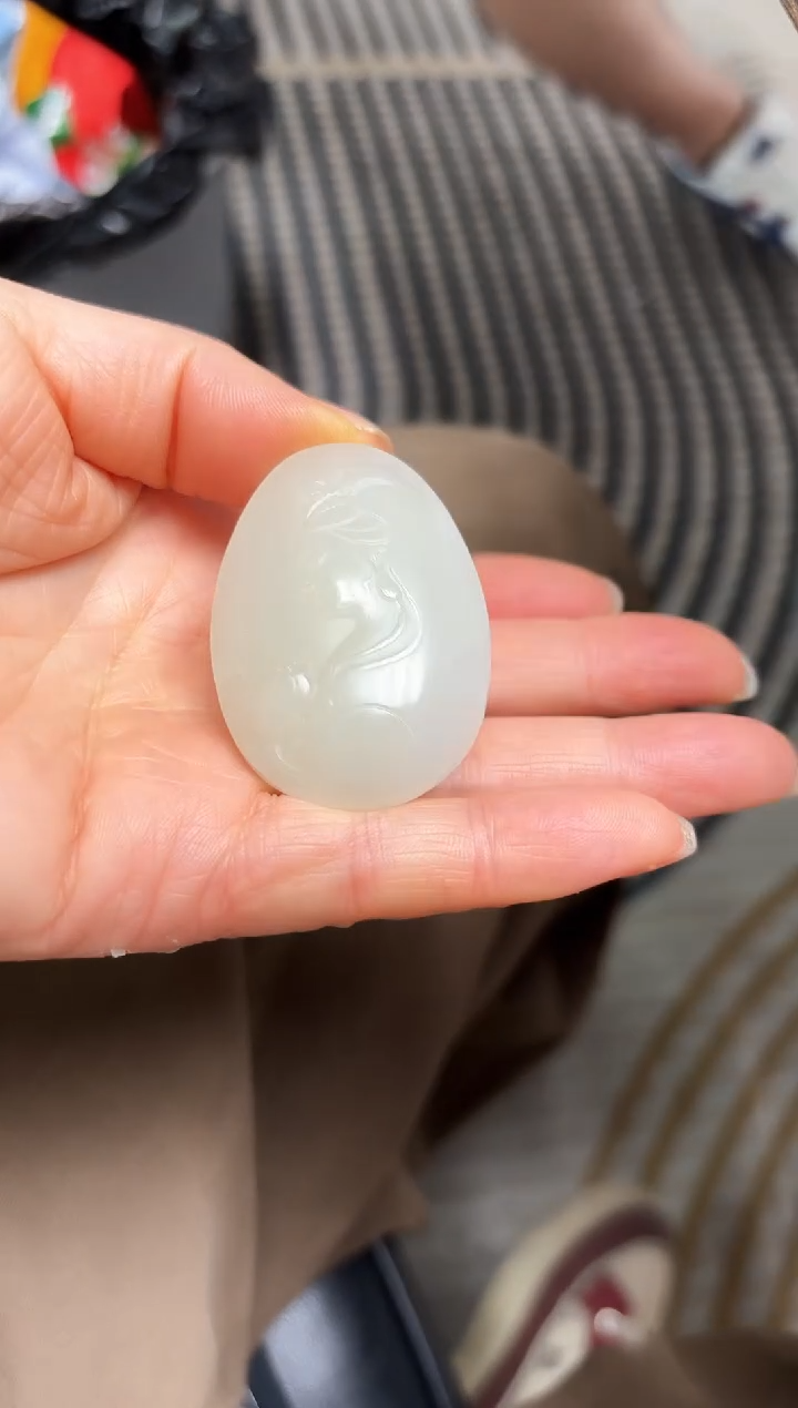 和田玉未镶嵌吊坠(不含链)W-5