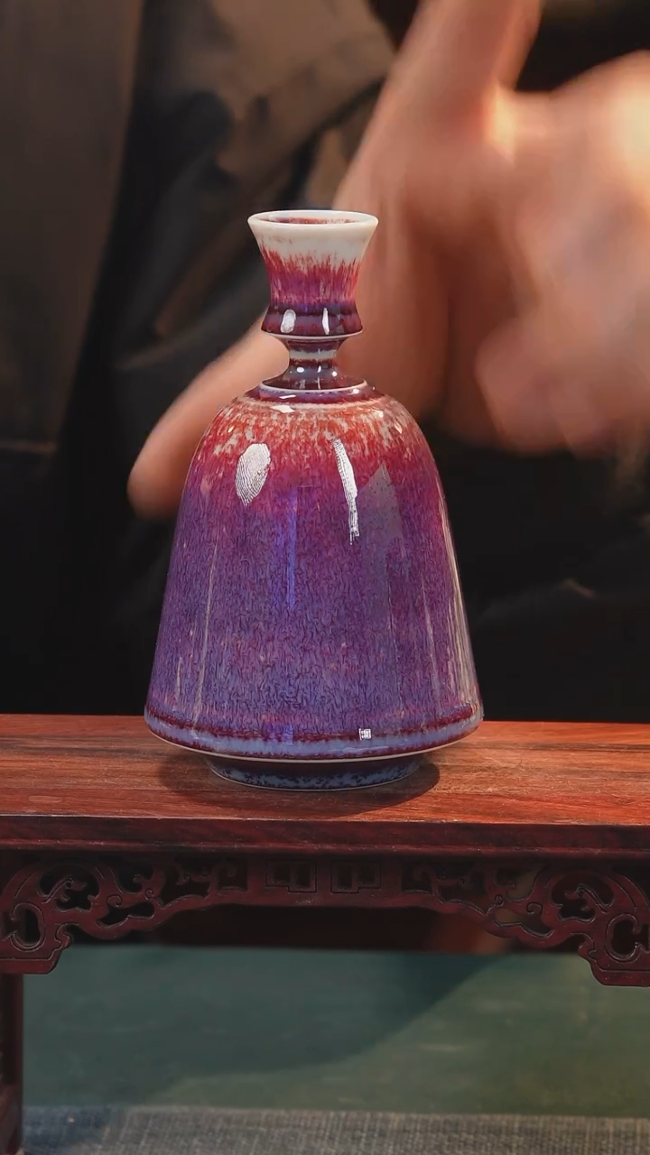 【闪购商品】摆件窑变紫气东来原创瓷