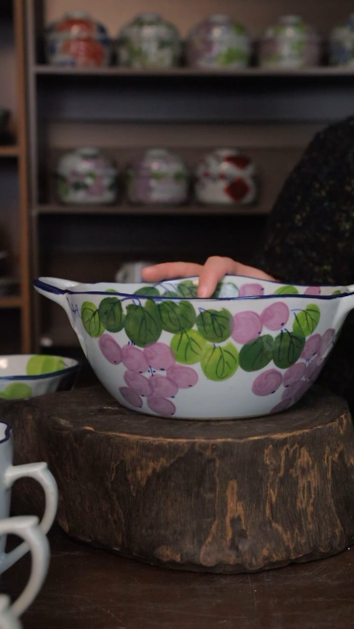 【闪购商品】椿野8寸双耳大汤锅（葡萄）C156