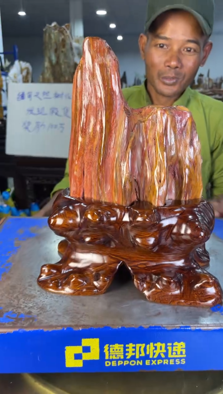 未镶嵌摆件硅化玉35