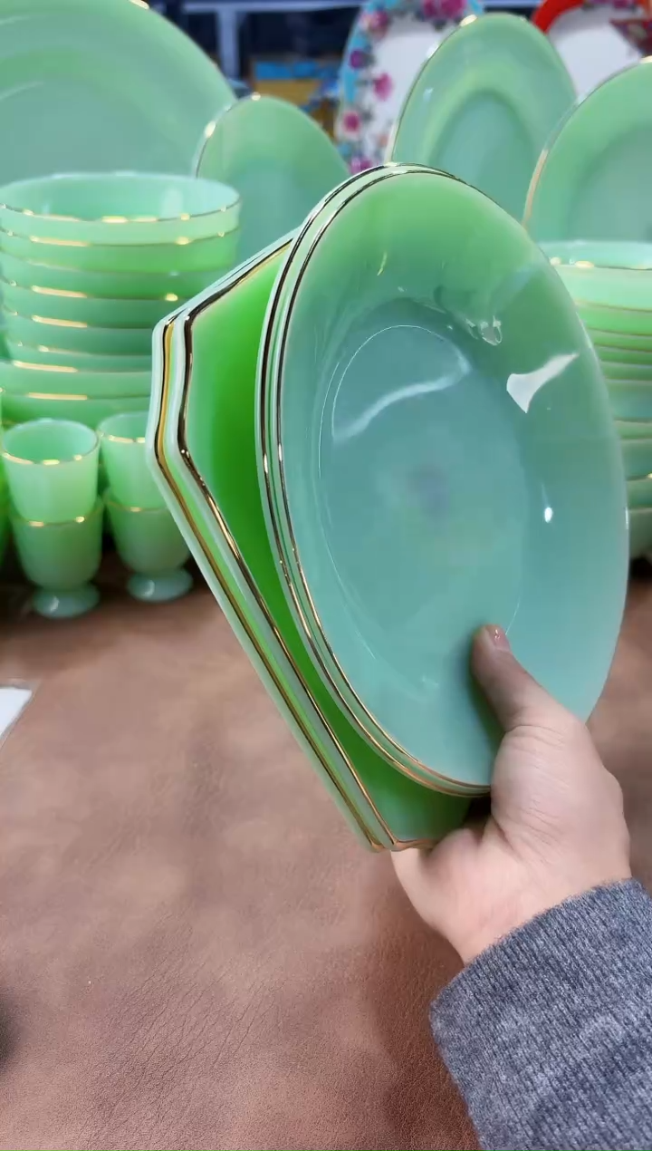 玉瓷  方盘2个 8英寸深盘2个景德镇陶瓷