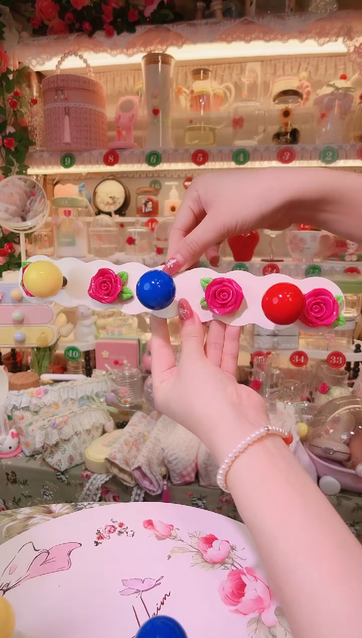 玫瑰花排钩——手工制作品质好！