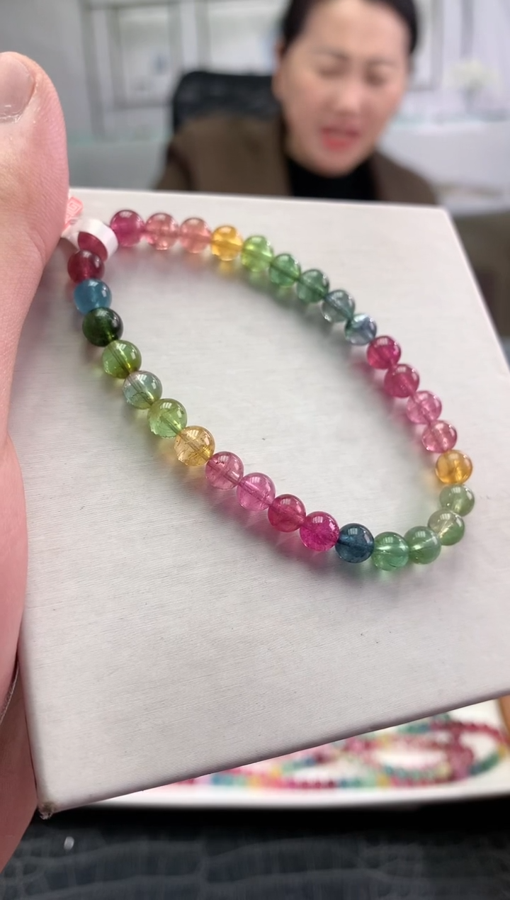 【闪购商品】碧玺手串未镶嵌多样性发一条