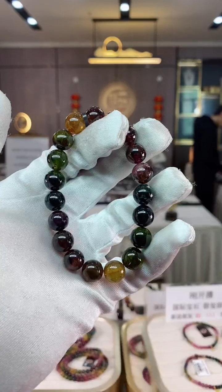 【闪购商品】碧玺单圈手串9mm+未镶嵌（多样性发一条）xion