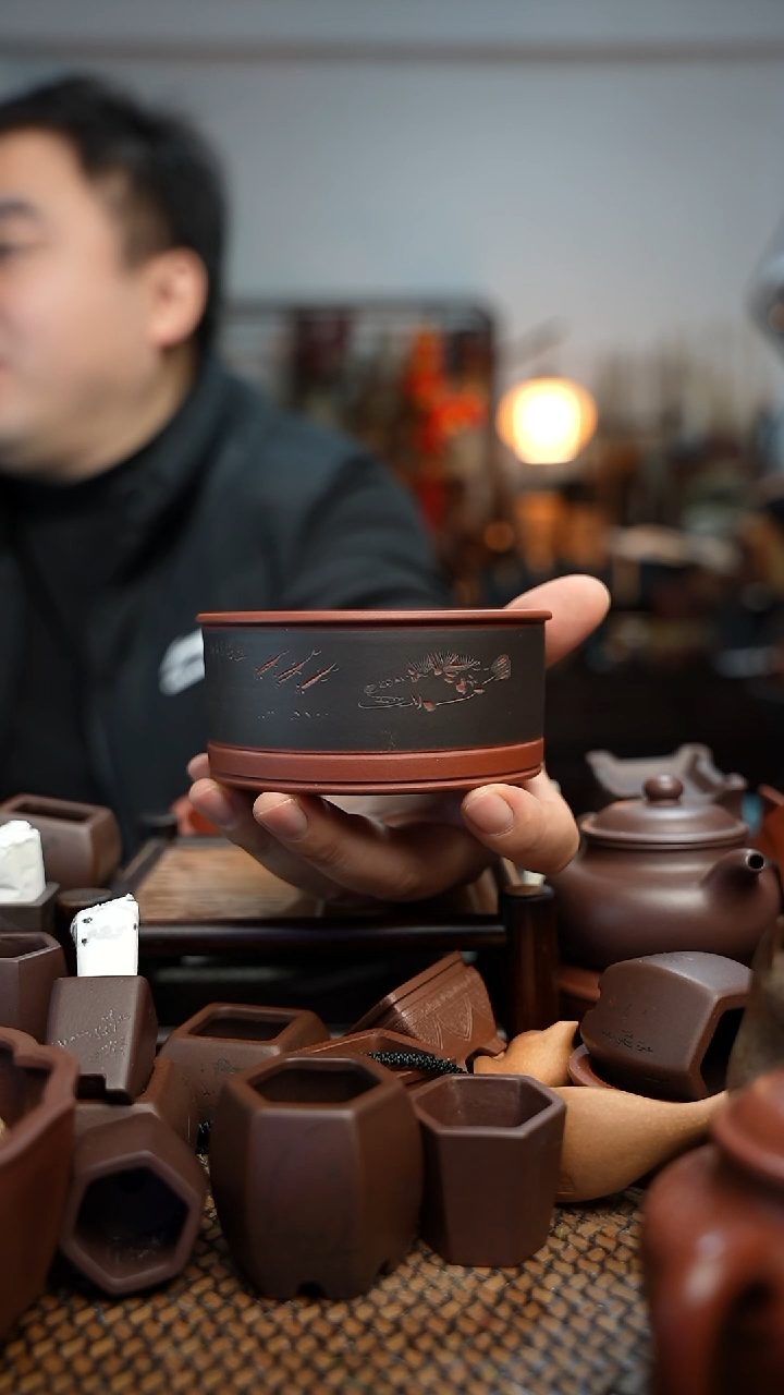 紫砂花盆長木軒精品紫砂