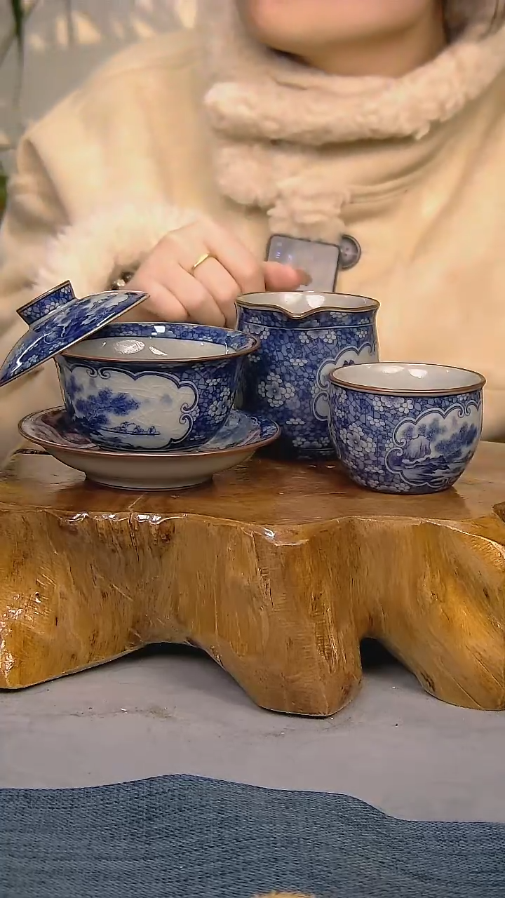 【闪购商品】3件套陶瓷茶具家用简装系列  