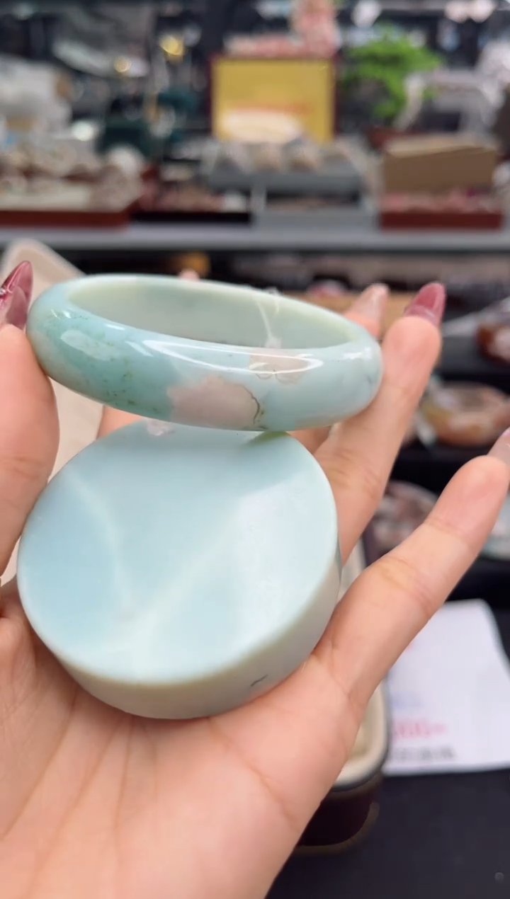 【闪购商品】石英质玉手镯未镶嵌58圈口（赠品镯心）6S838